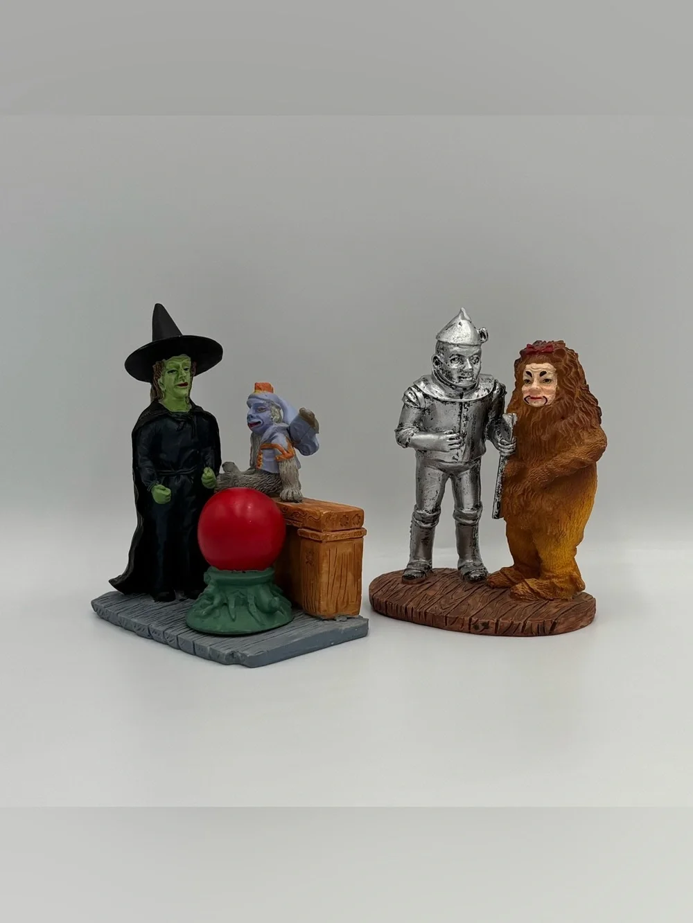 RARE Vintage Wizard Of Oz Wicked Witch & Winged Monkey + Tin Man & Lion Toy Lot